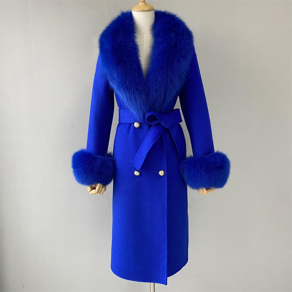  Cashmere Fur Wool Coats - coats - DYAVOR® 