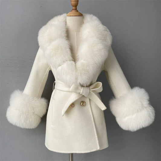  Cashmere Fur Wool Children's Coats - coats - DYAVOR® 