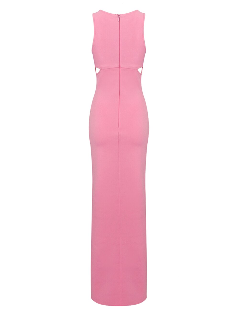  Pink Maxi Dress with Front Slits -  - DYAVOR® 