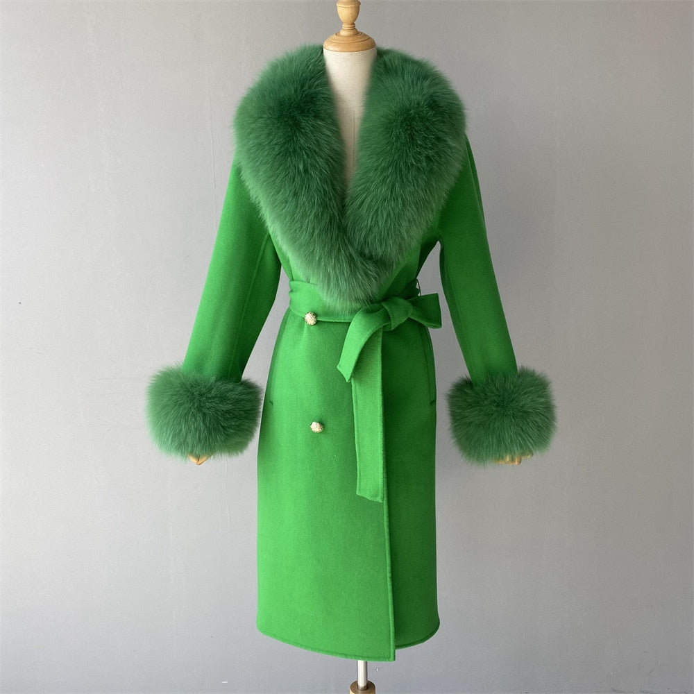  Cashmere Fur Wool Coats - coats - DYAVOR® 