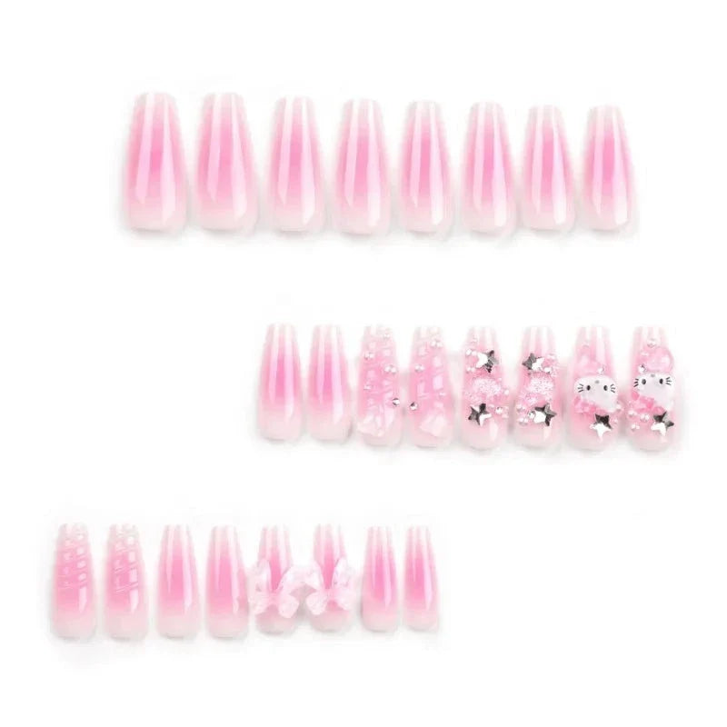  Hello Kitty 3D Press On Nails -  - DYAVOR® 