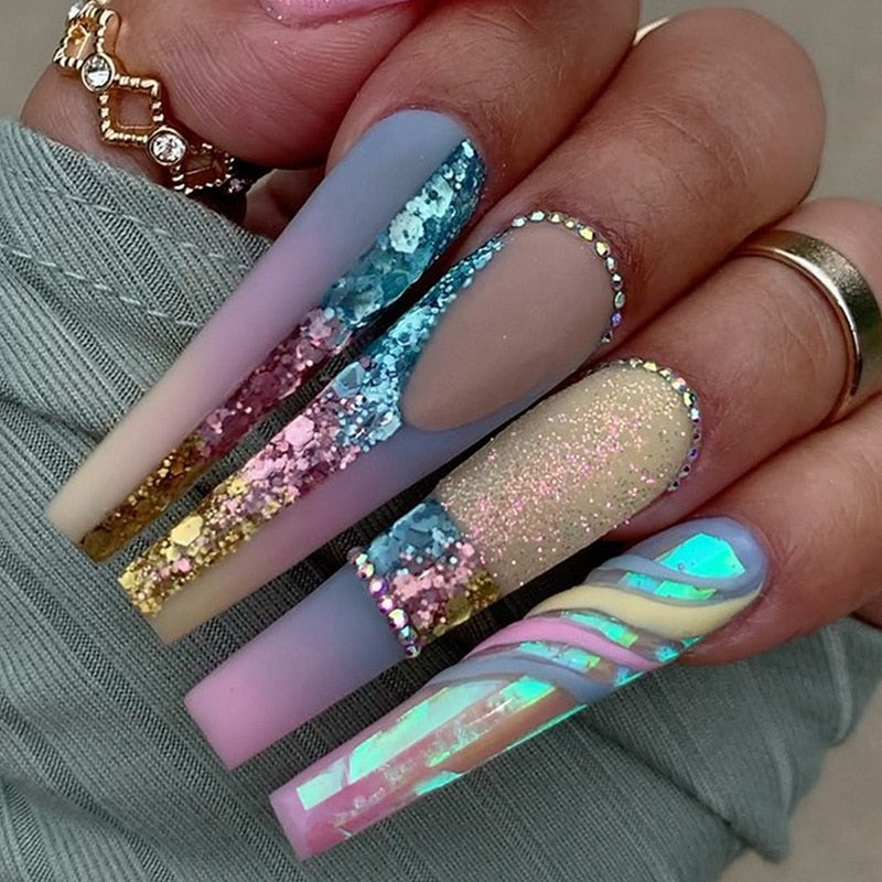  Baddie Press On Nails -  - DYAVOR® 