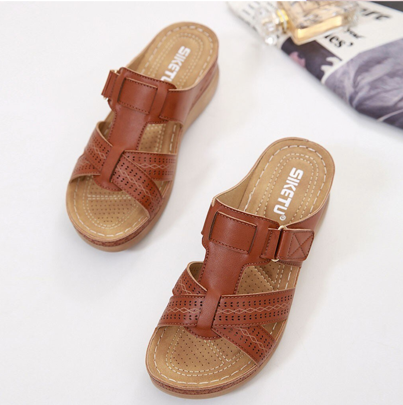 Easywalk - comfortable orthopedic sandals with extra soft sole for less foot pain and more body balance