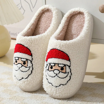 Christmas Slippers Cute Women Winter 2025 Warm Soft Sole