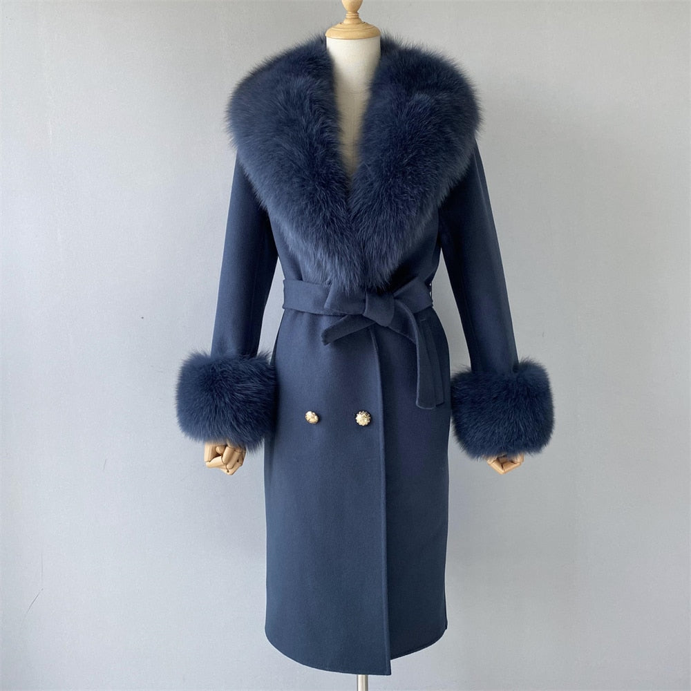  Cashmere Fur Wool Coats - coats - DYAVOR® 
