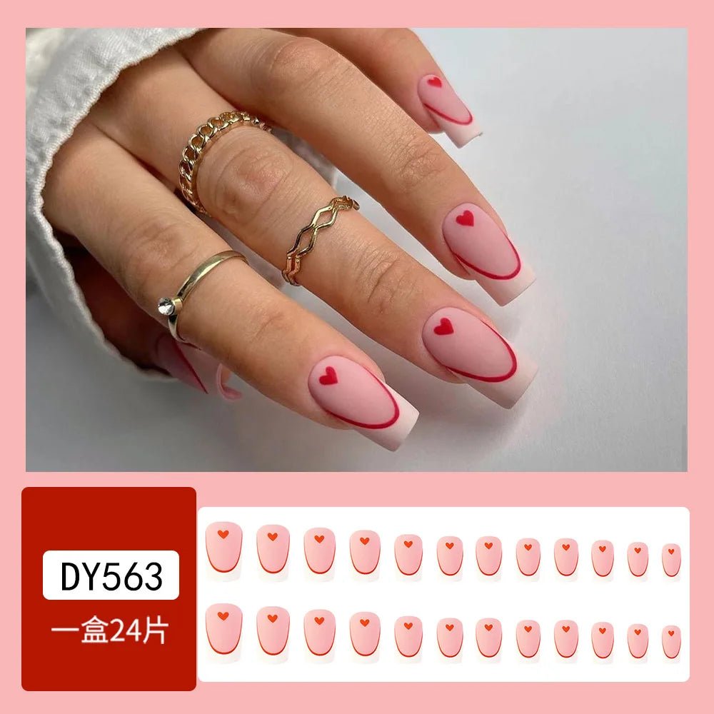  Handmade Soft Gel Diamond Fake Nails 24Pcs Clear Boxed Full Cover Crystal Nail Tips Easy to Press On Nails Soft Gel False Tips -  - DYAVOR® 