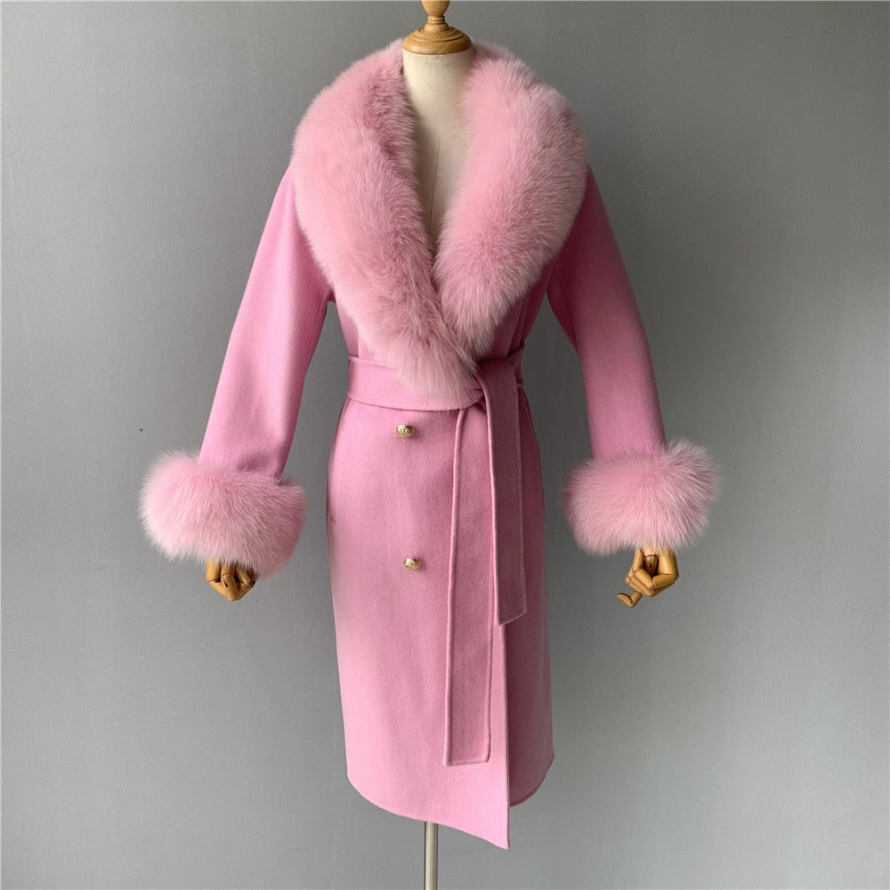  Cashmere Fur Wool Coats - coats - DYAVOR® 