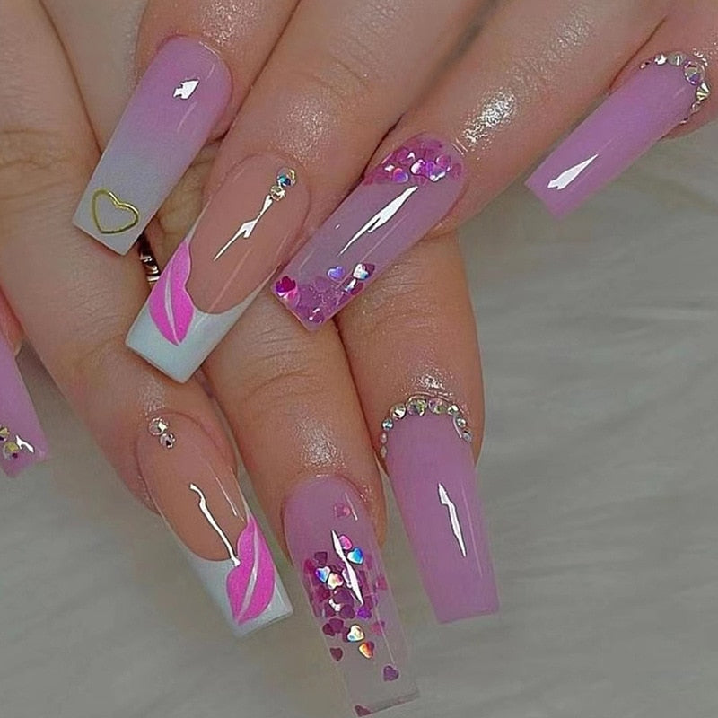  Baddie Press On Nails -  - DYAVOR® 