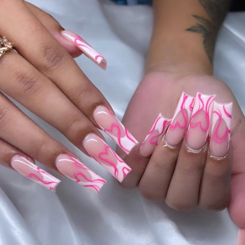  Baddie Press On Nails -  - DYAVOR® 