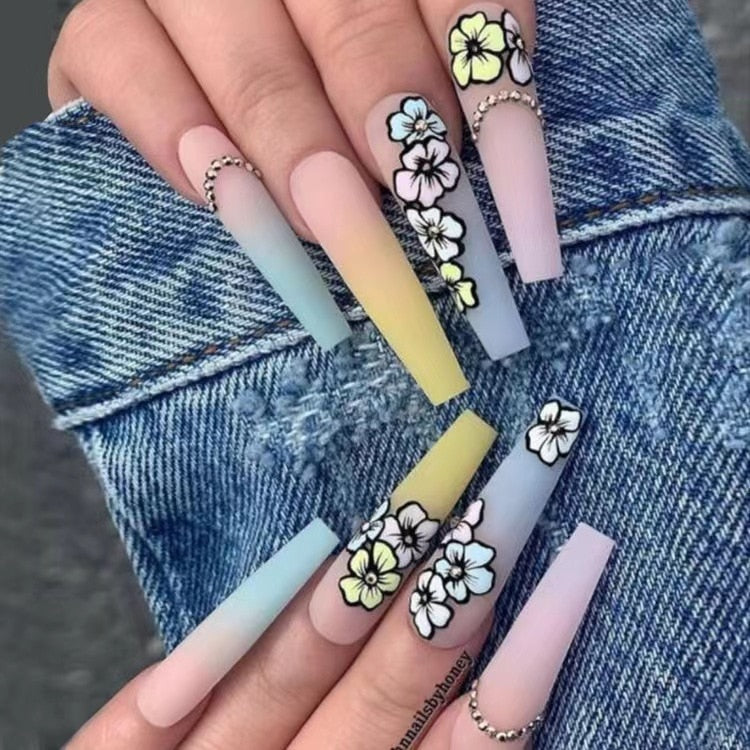  Baddie Long Press On Nails -  - DYAVOR® 