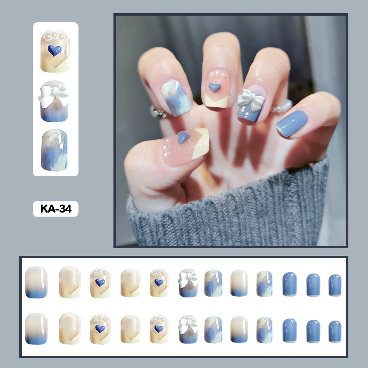  Coquette Press On Nails -  - DYAVOR® 