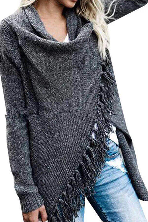  Cozy Up Tassel  Sweater Coat - 5 Colors - Top - DYAVOR® 