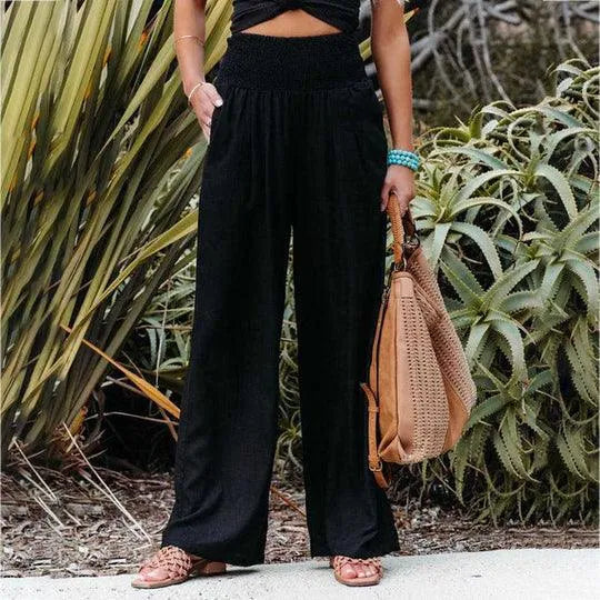  Linen Pants - Wide Legs - Cotton and Linen - Perfect for Summer and Office - 05/112024 1 - DYAVOR® 