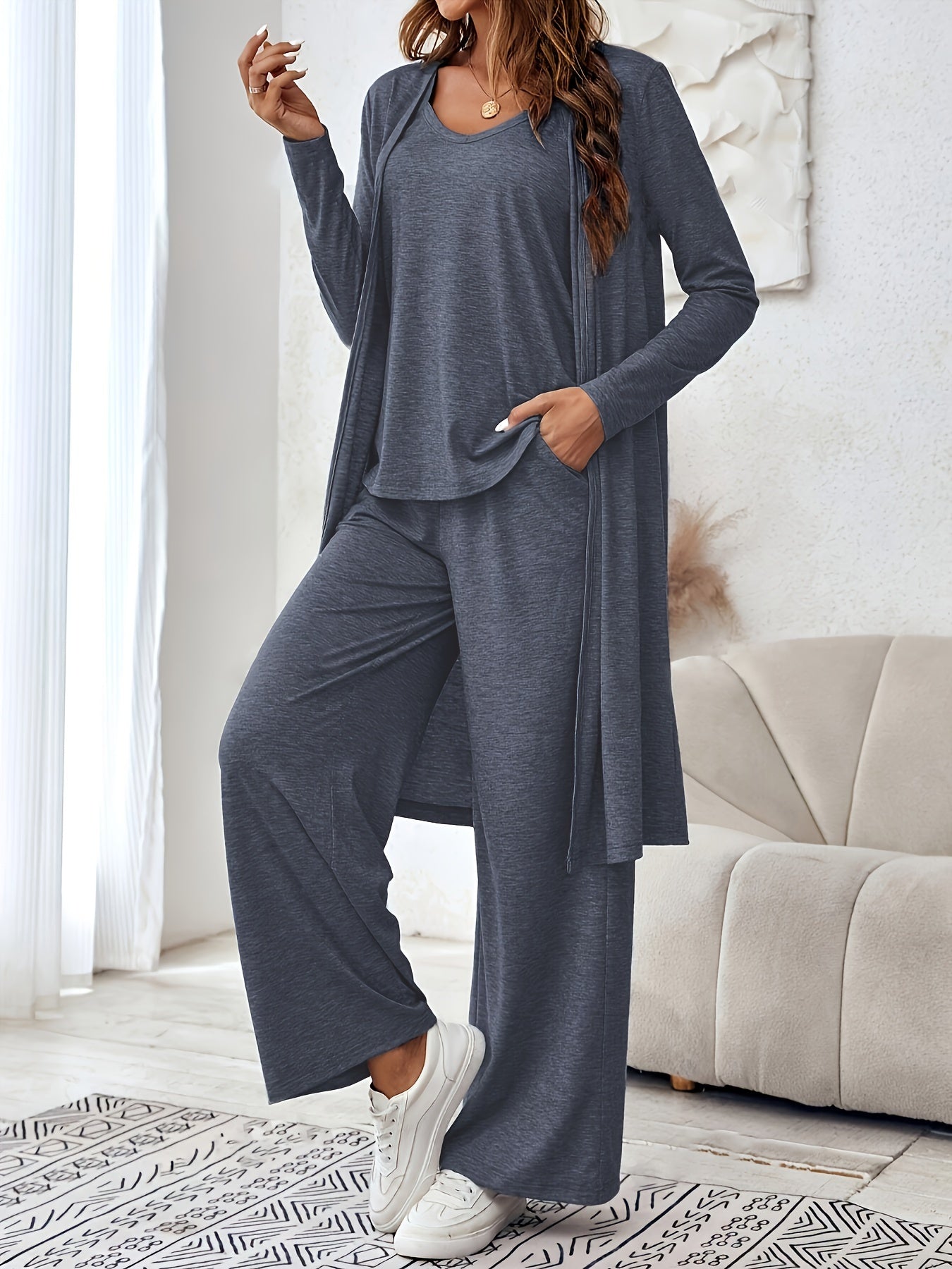 Nieve - Cozy 3-Piece Sweater Set for Women