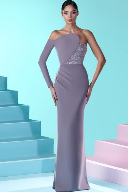  Beautiful Long Mermaid Strapless Lace Long Sleeve Prom Dress - Prom Dresses - DYAVOR® 