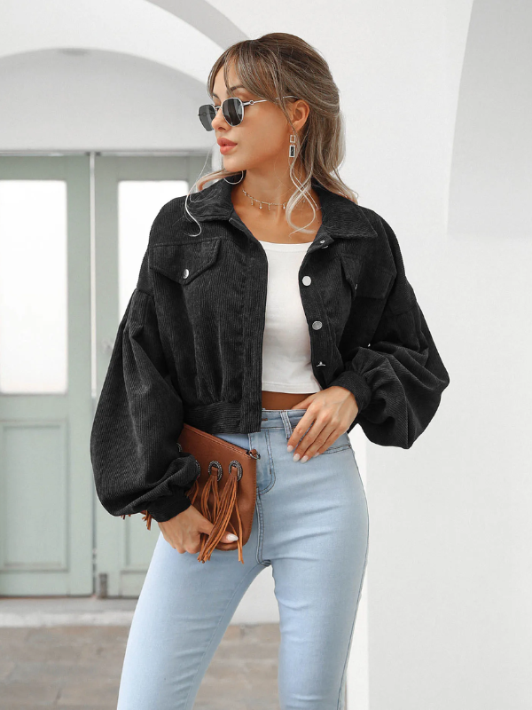 Eva Cropped Bomber Jacket | Tough & Stylish