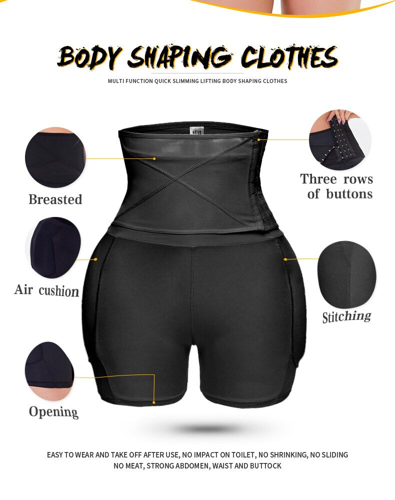 Women's Waist Trainer Binder Strap Body Shaper Slimming Butt Lifter