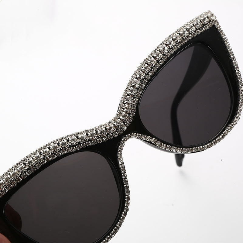  Women's Luxury Diamond Bling Shades Oculos Cat Eye Sunglasses - Women Sunglasses - DYAVOR® 