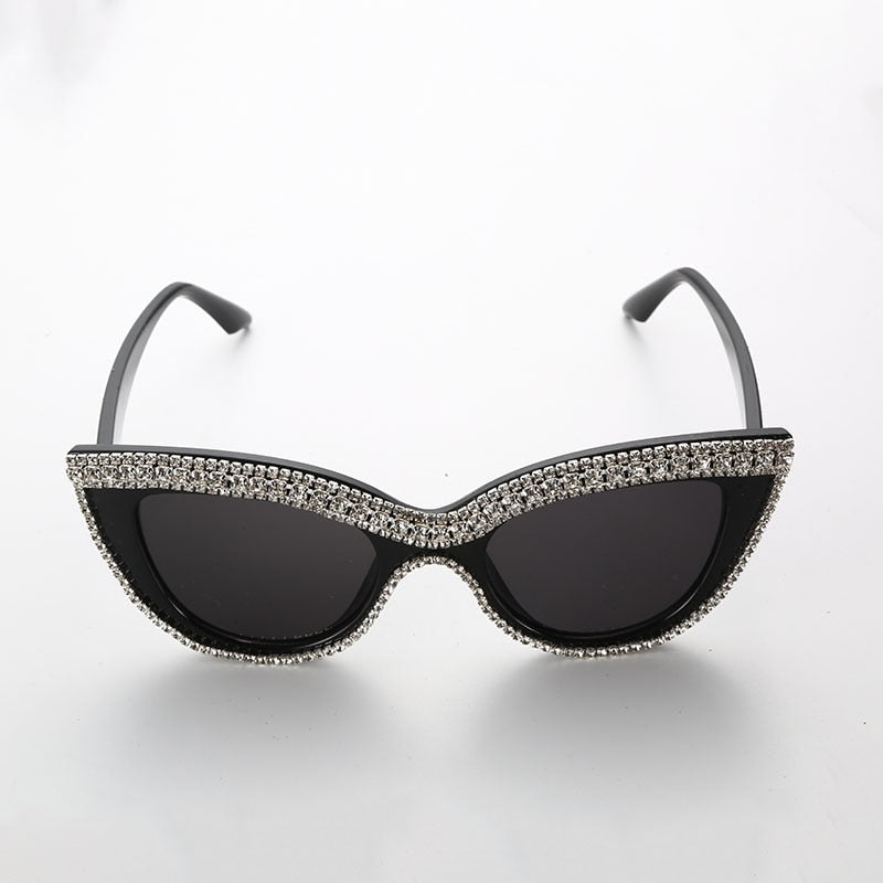  Women's Luxury Diamond Bling Shades Oculos Cat Eye Sunglasses - Women Sunglasses - DYAVOR® 