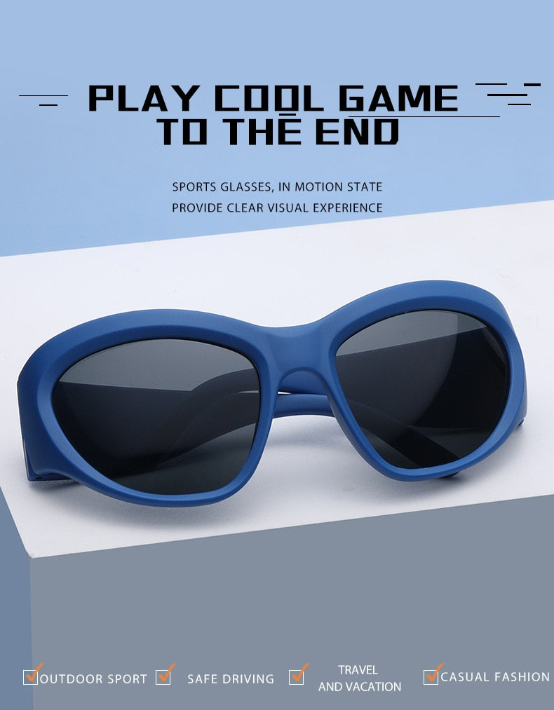  Women's Luxury Sport Punk Style Wrap-Around UV400 Eyewear Sunglasses - Women Sunglasses - DYAVOR® 