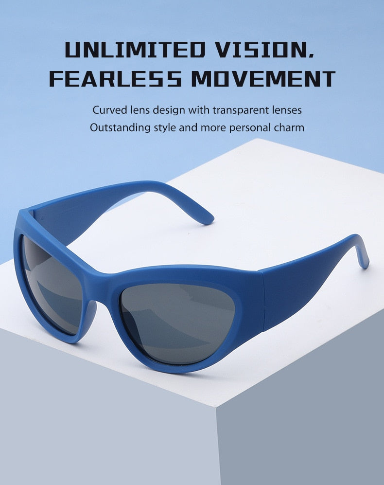  Women's Luxury Sport Punk Style Wrap-Around UV400 Eyewear Sunglasses - Women Sunglasses - DYAVOR® 