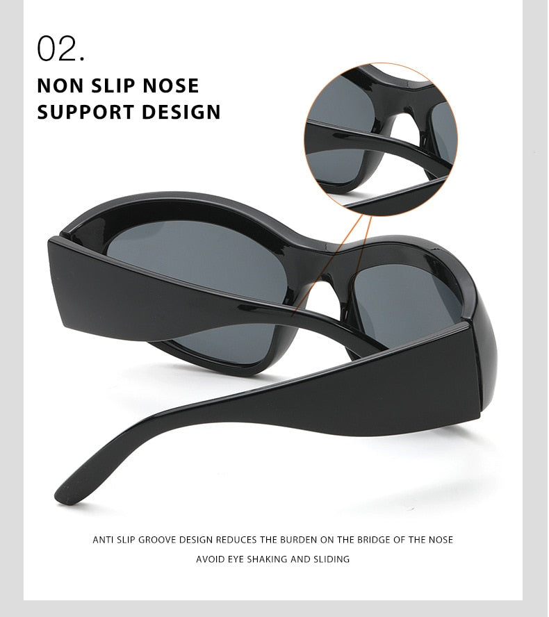  Women's Luxury Sport Punk Style Wrap-Around UV400 Eyewear Sunglasses - Women Sunglasses - DYAVOR® 