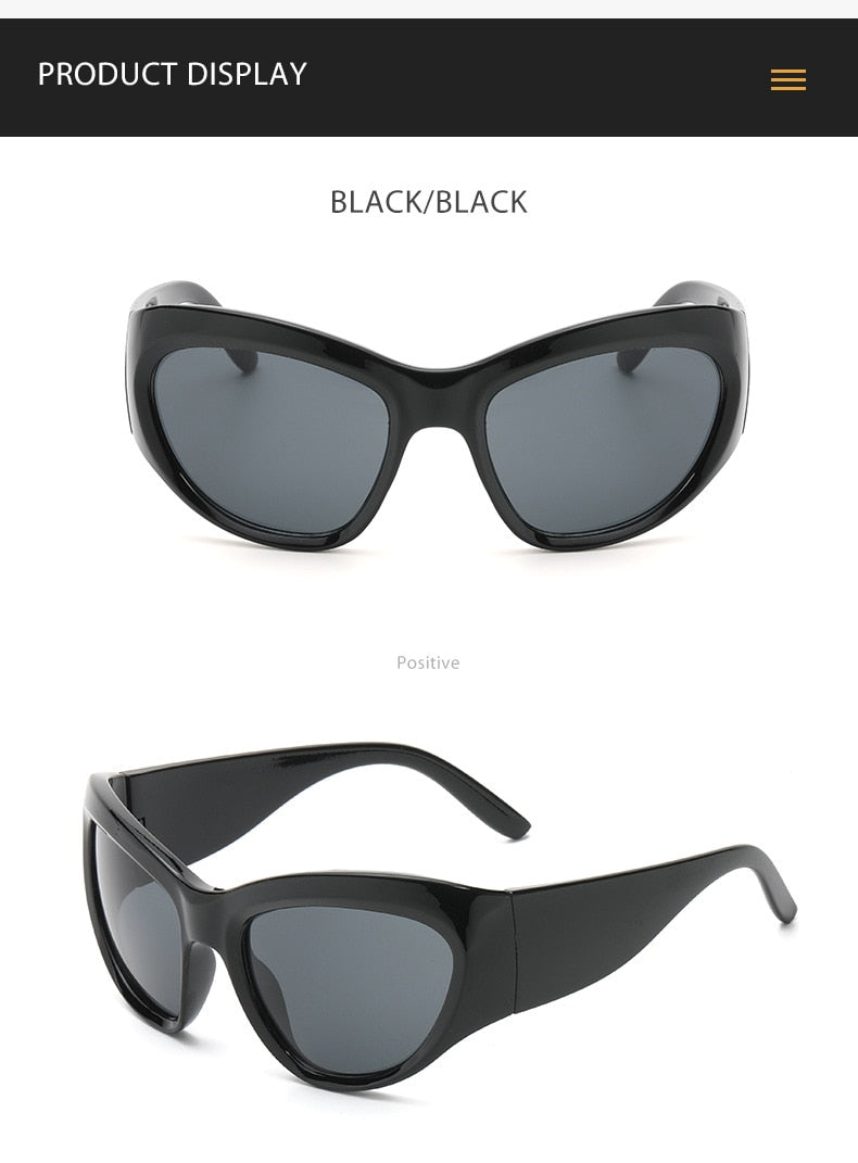  Women's Luxury Sport Punk Style Wrap-Around UV400 Eyewear Sunglasses - Women Sunglasses - DYAVOR® 
