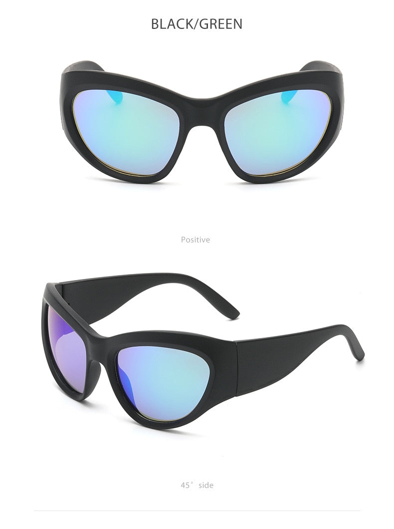  Women's Luxury Sport Punk Style Wrap-Around UV400 Eyewear Sunglasses - Women Sunglasses - DYAVOR® 