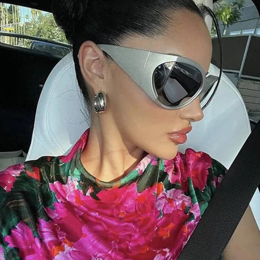  Women's Luxury Sport Punk Style Wrap-Around UV400 Eyewear Sunglasses - Women Sunglasses - DYAVOR® 