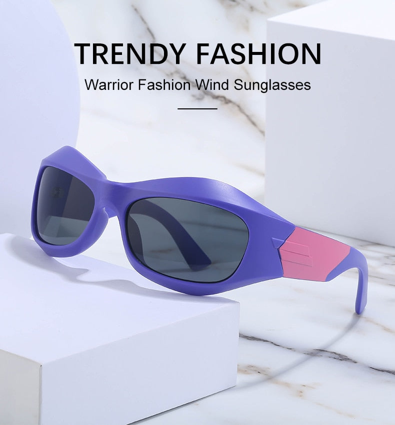  Unisex Cyberpunk Sports Luxury Gold Sliver UV400 Square Sunglasses Eyewear - Unisex Sunglasses - DYAVOR® 