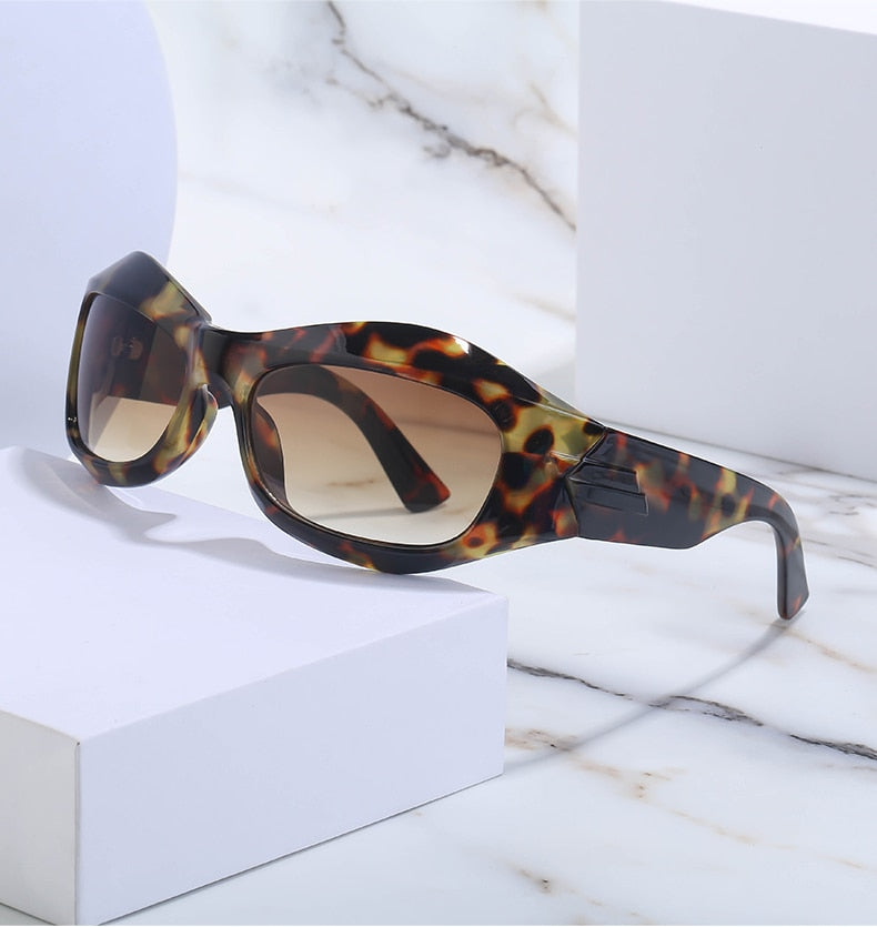  Unisex Cyberpunk Sports Luxury Gold Sliver UV400 Square Sunglasses Eyewear - Unisex Sunglasses - DYAVOR® 