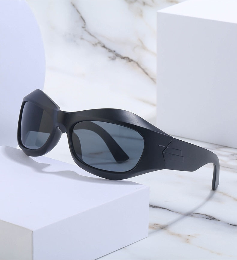  Unisex Cyberpunk Sports Luxury Gold Sliver UV400 Square Sunglasses Eyewear - Unisex Sunglasses - DYAVOR® 