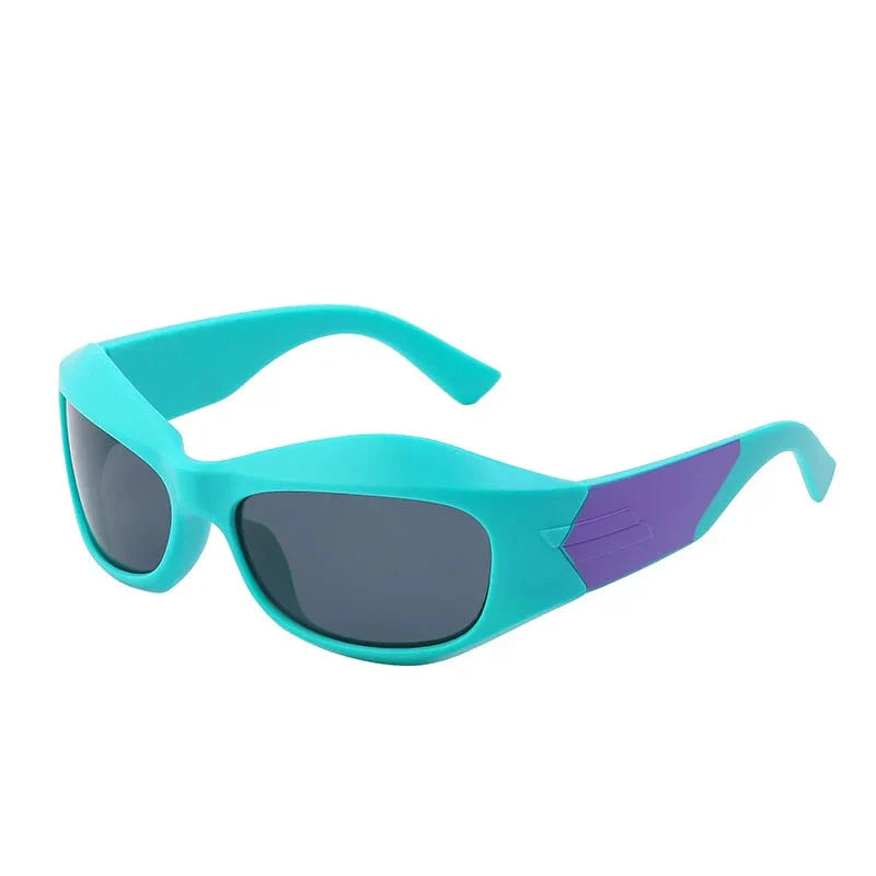  Unisex Cyberpunk Sports Luxury Gold Sliver UV400 Square Sunglasses Eyewear - Unisex Sunglasses - DYAVOR® 