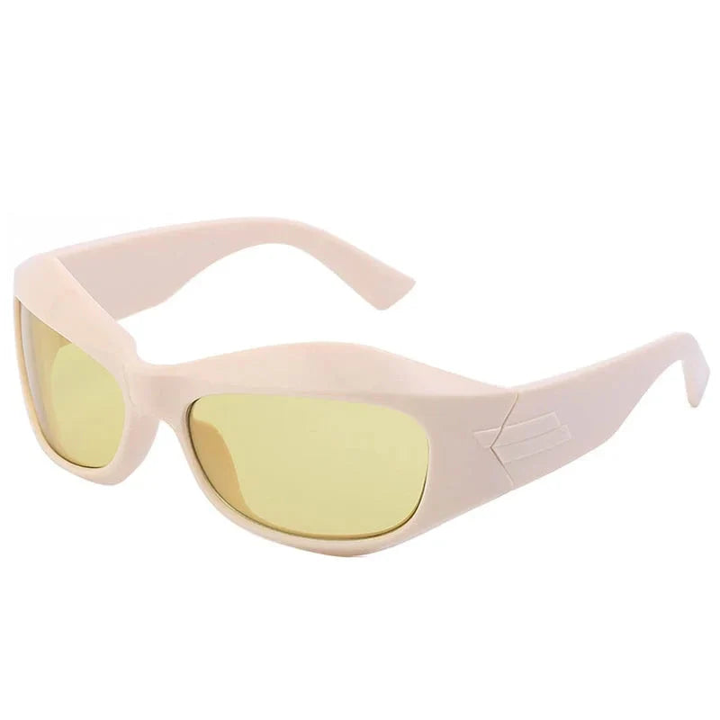  Unisex Cyberpunk Sports Luxury Gold Sliver UV400 Square Sunglasses Eyewear - Unisex Sunglasses - DYAVOR® 