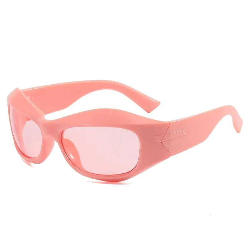  Unisex Cyberpunk Sports Luxury Gold Sliver UV400 Square Sunglasses Eyewear - Unisex Sunglasses - DYAVOR® 