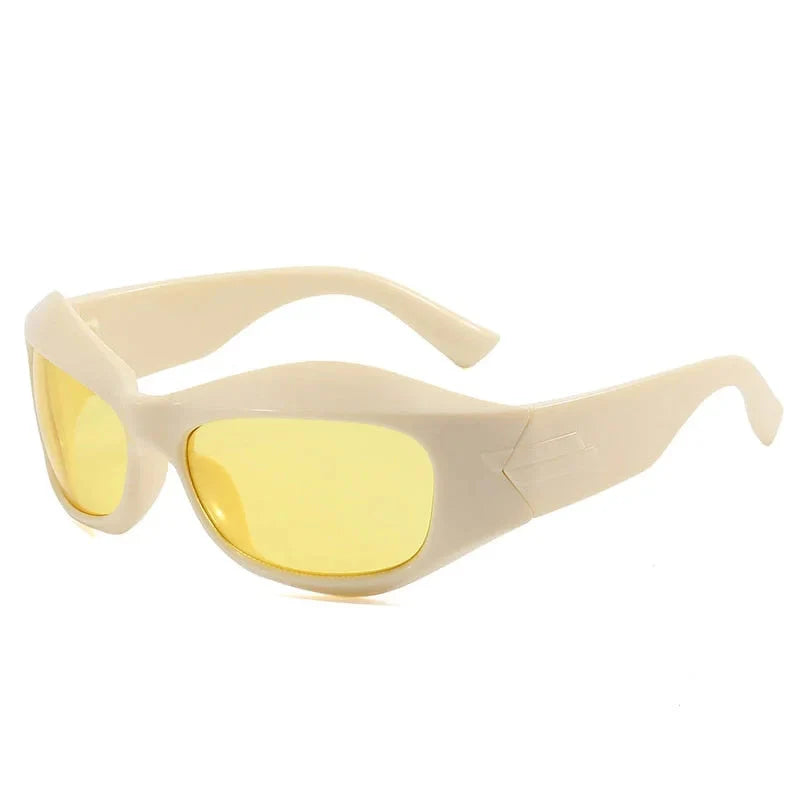  Unisex Cyberpunk Sports Luxury Gold Sliver UV400 Square Sunglasses Eyewear - Unisex Sunglasses - DYAVOR® 