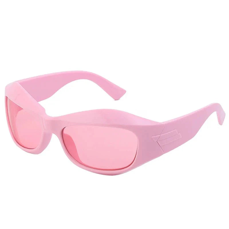  Unisex Cyberpunk Sports Luxury Gold Sliver UV400 Square Sunglasses Eyewear - Unisex Sunglasses - DYAVOR® 