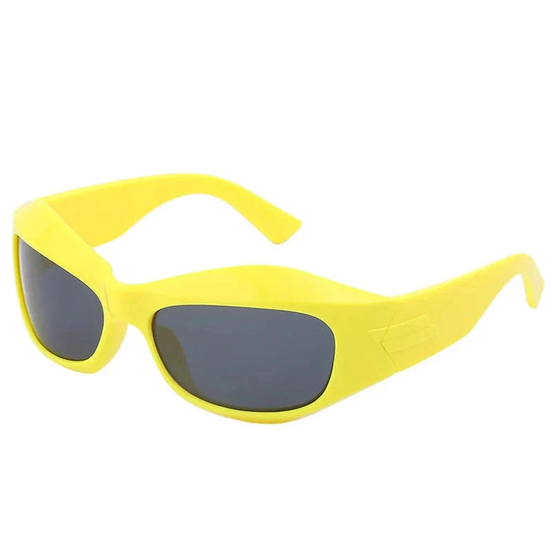  Unisex Cyberpunk Sports Luxury Gold Sliver UV400 Square Sunglasses Eyewear - Unisex Sunglasses - DYAVOR® 