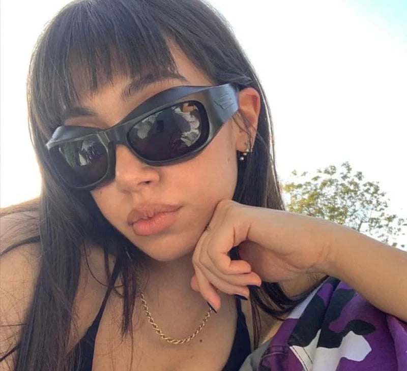  Unisex Cyberpunk Sports Luxury Gold Sliver UV400 Square Sunglasses Eyewear - Unisex Sunglasses - DYAVOR® 