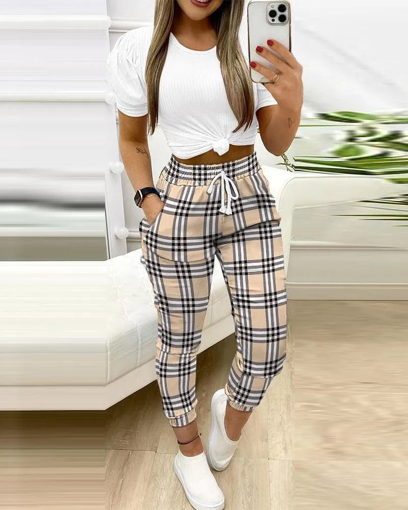  Ladies Jogging Pants with Top - Comfortable and Stylish - Cotton - Ideal for Active Days and Home Relaxation - 05/112024 1 - DYAVOR® 