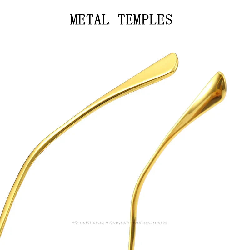  Men and Women Luxury Vintage Rimless UV400 Square Sunglasses - Unisex Sunglasses - DYAVOR® 