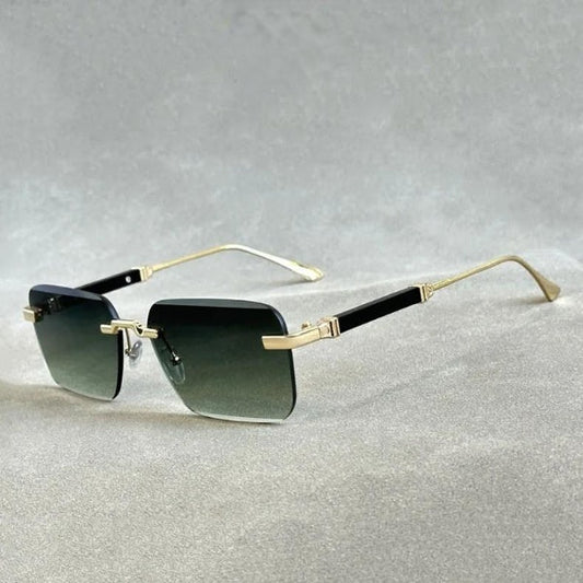  Men and Women Luxury Vintage Rimless UV400 Square Sunglasses - Unisex Sunglasses - DYAVOR® 