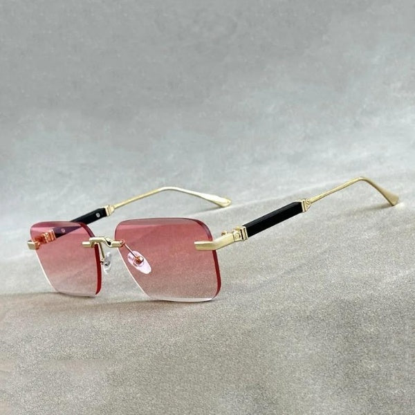  Men and Women Luxury Vintage Rimless UV400 Square Sunglasses - Unisex Sunglasses - DYAVOR® 