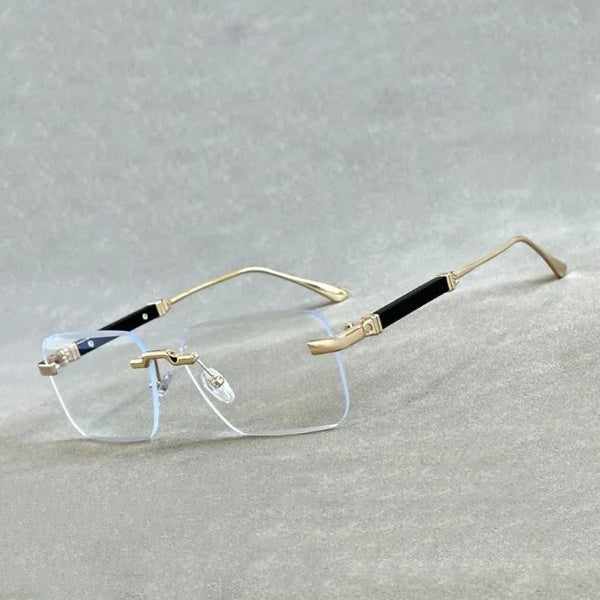  Men and Women Luxury Vintage Rimless UV400 Square Sunglasses - Unisex Sunglasses - DYAVOR® 