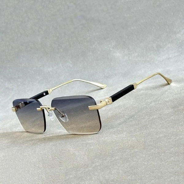  Men and Women Luxury Vintage Rimless UV400 Square Sunglasses - Unisex Sunglasses - DYAVOR® 