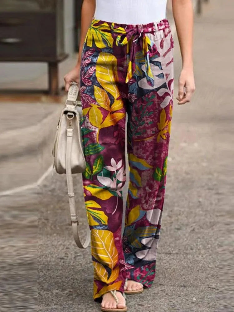  Wide Leg Pants - Casual Chic - Premium Cotton Blend - Perfect for Summer - 05/112024 1 - DYAVOR® 