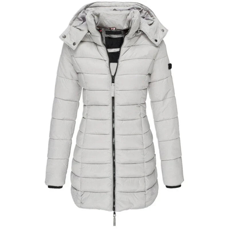  Elisa | down jacket with hood and zipper -  - DYAVOR® 