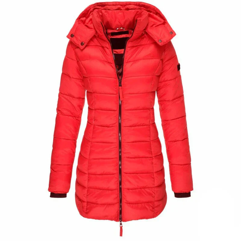  Elisa | down jacket with hood and zipper -  - DYAVOR® 