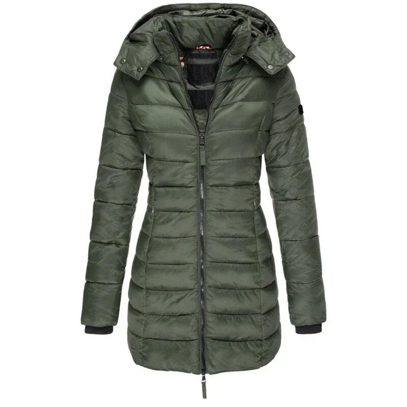  Elisa | down jacket with hood and zipper -  - DYAVOR® 