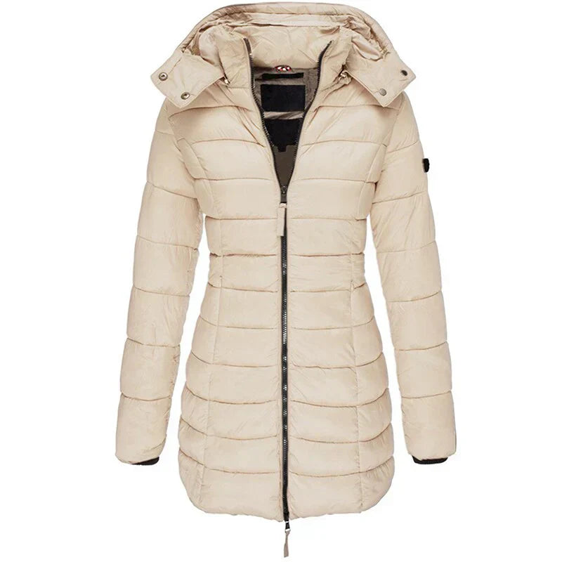  Elisa | down jacket with hood and zipper -  - DYAVOR® 